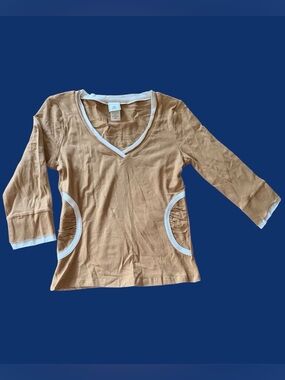 Y2K Finesse Long Sleeve V-Neck Top